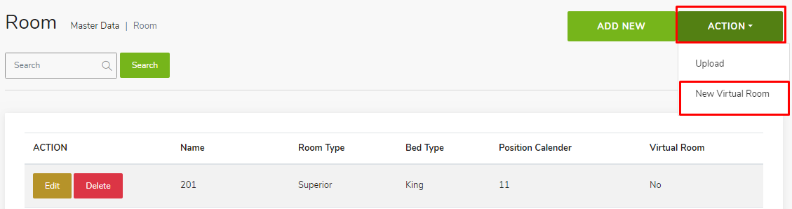 Master Data – Room – GuestPro Knowledge Base