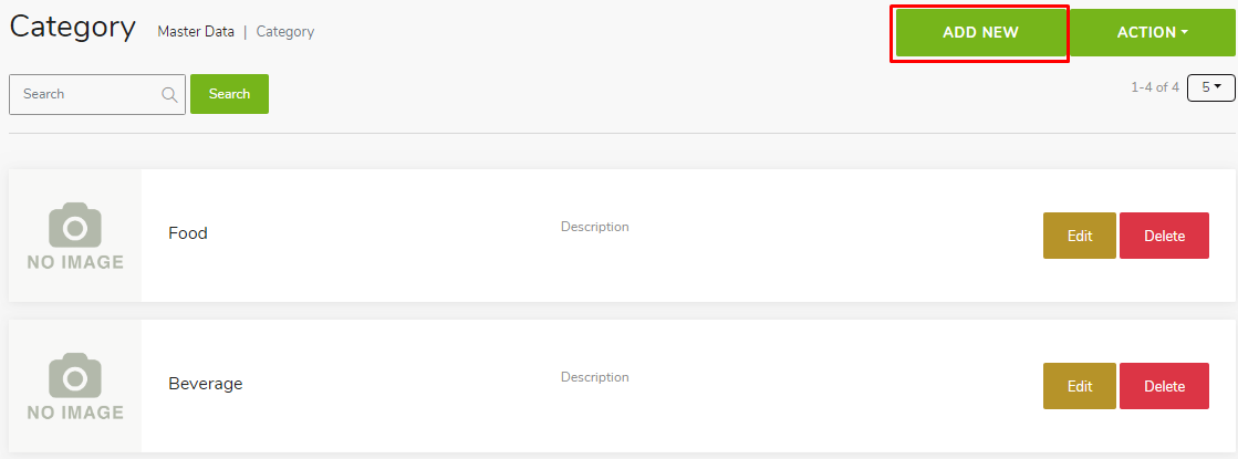 Master Data – Category – GuestPro Knowledge Base