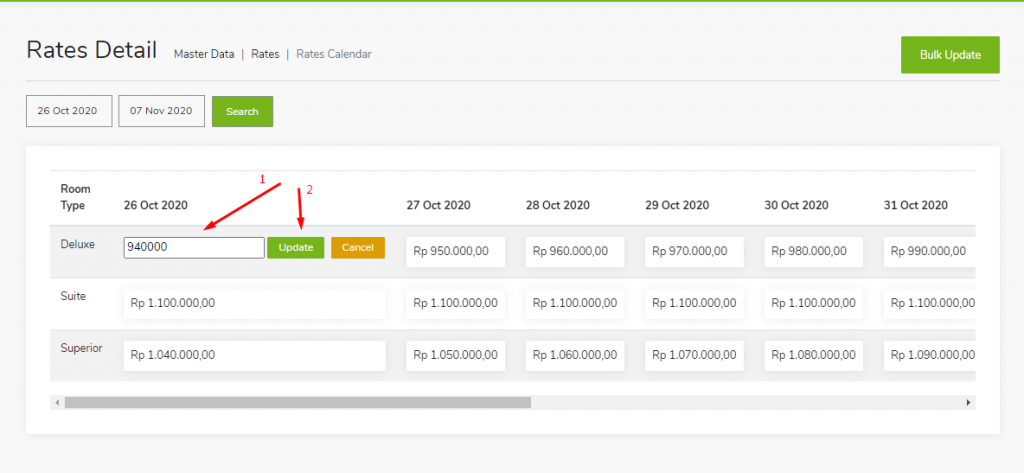 Master Data – Update Rate – GuestPro Knowledge Base