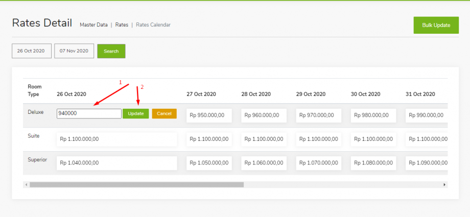 Master Data – Update Rate – GuestPro Knowledge Base
