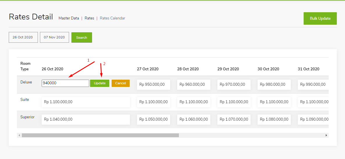 Master Data – Update Rate – GuestPro Knowledge Base
