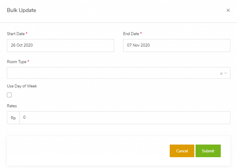 Master Data – Update Rate – GuestPro Knowledge Base
