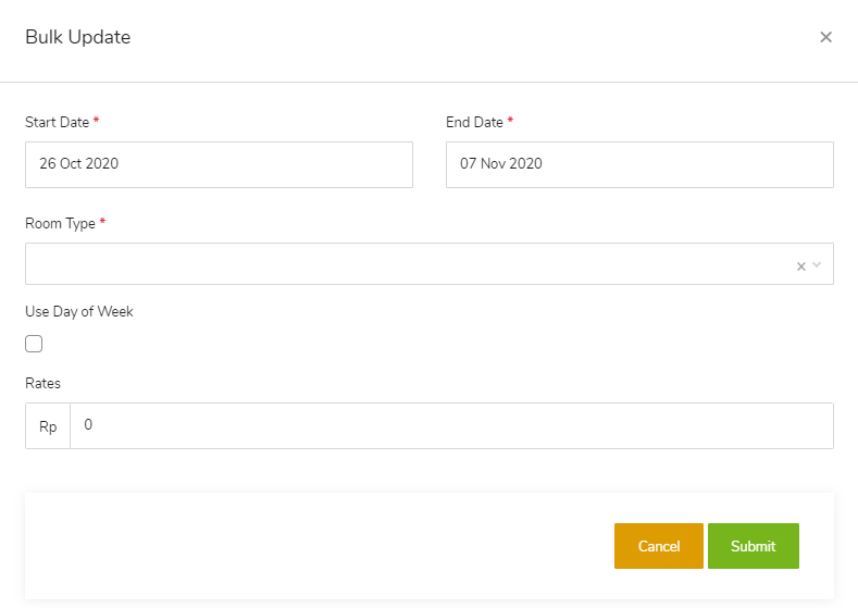 Master Data – Update Rate – GuestPro Knowledge Base