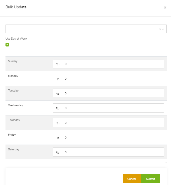 Master Data – Update Rate – GuestPro Knowledge Base