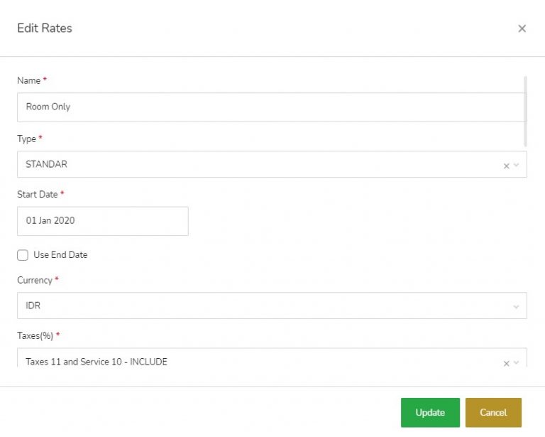 Master Data – Rates – GuestPro Knowledge Base